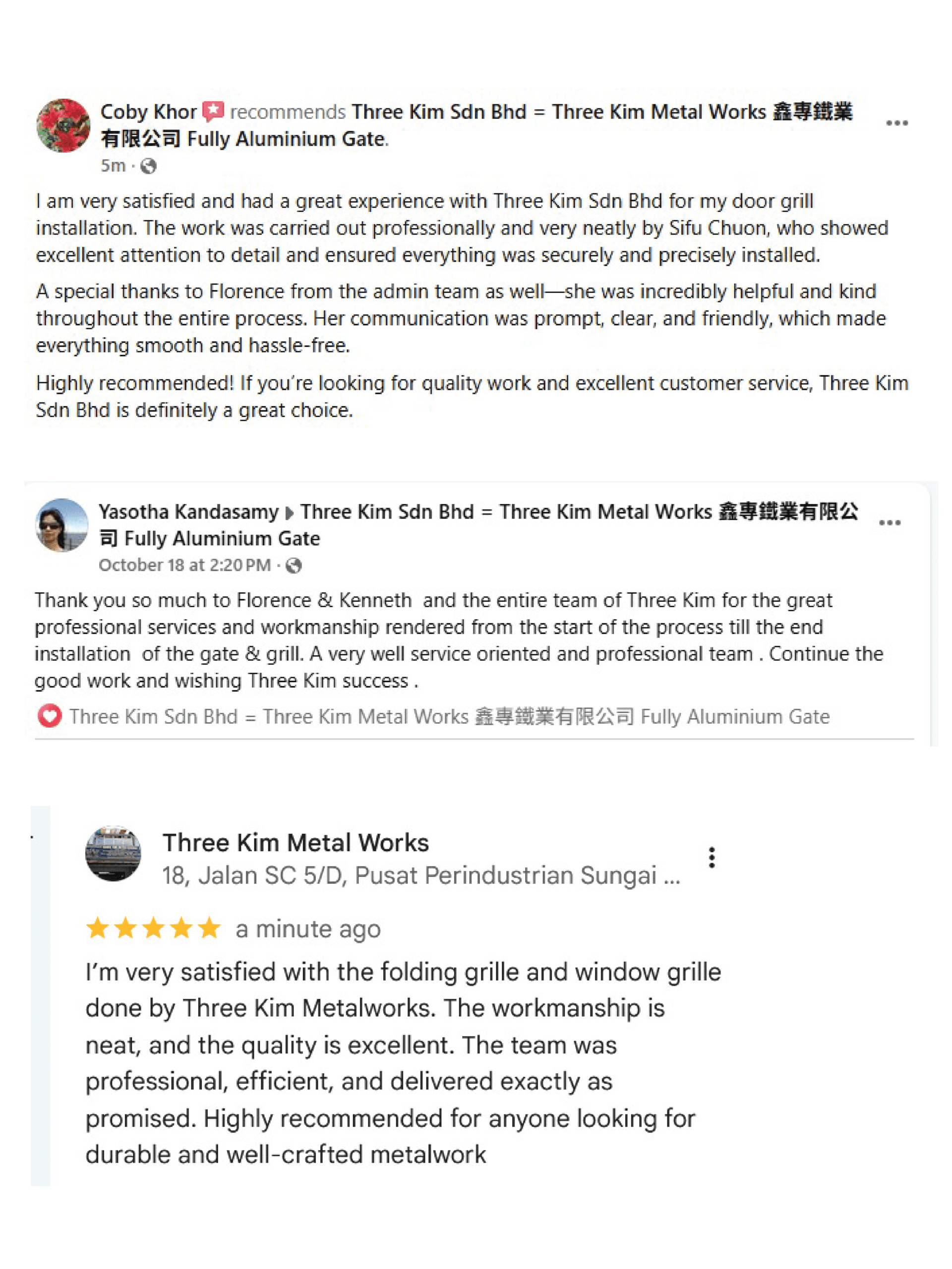 Three Kim Review